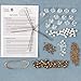 Solid Oak Crystal/Gold Snowflakes Ornament Kit