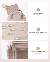 LOVEVOOK Baby Changing Bag Backpack Large Nappy Diaper Bag Beige Khaki view 6