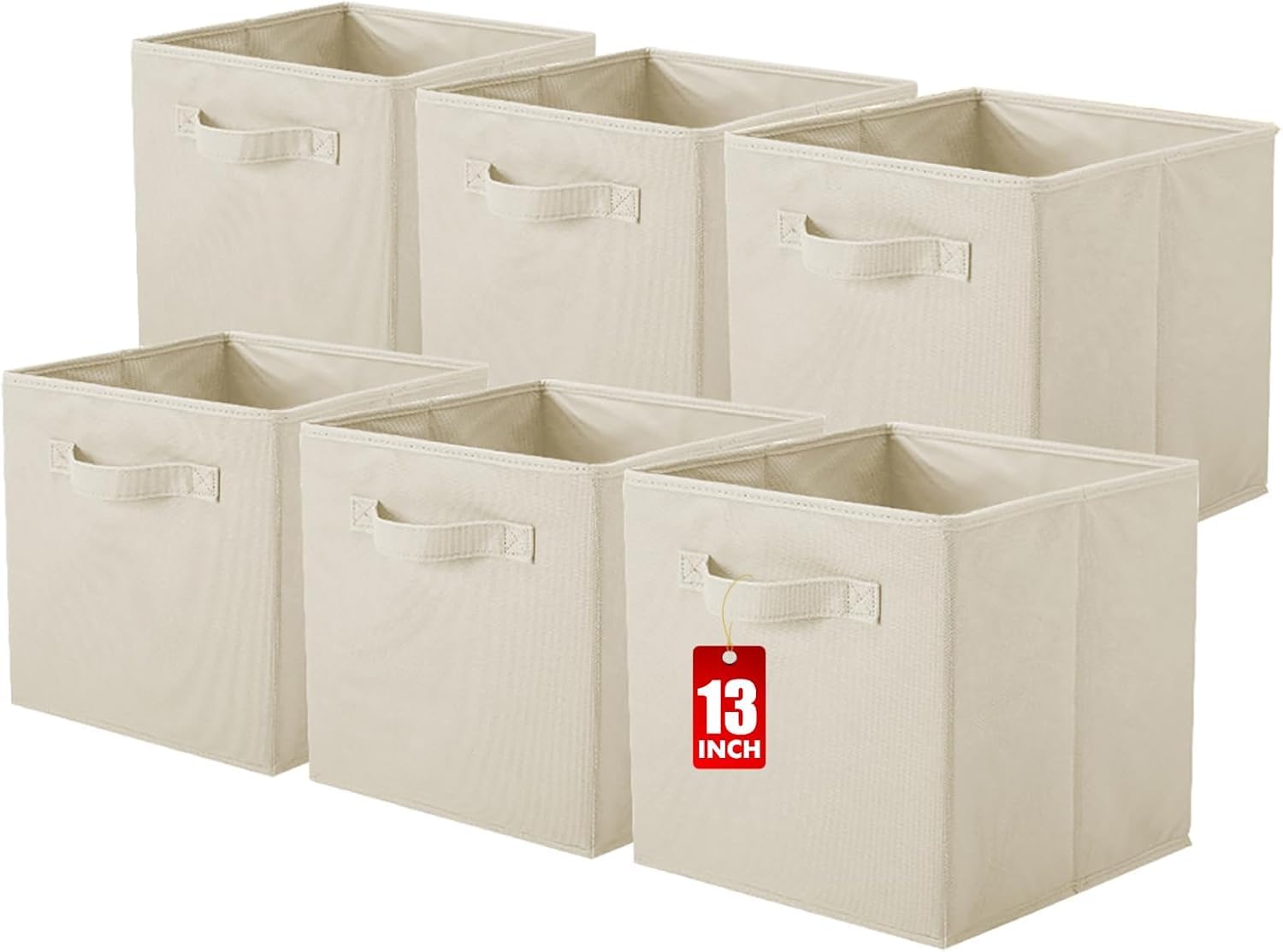 powerking Cube Storage Boxes, Foldable Fabric Storage Bins And Cloth Storage Organizer Drawer For Shelves, Closet And Toys Storage, 33 X 33 X 33 CM