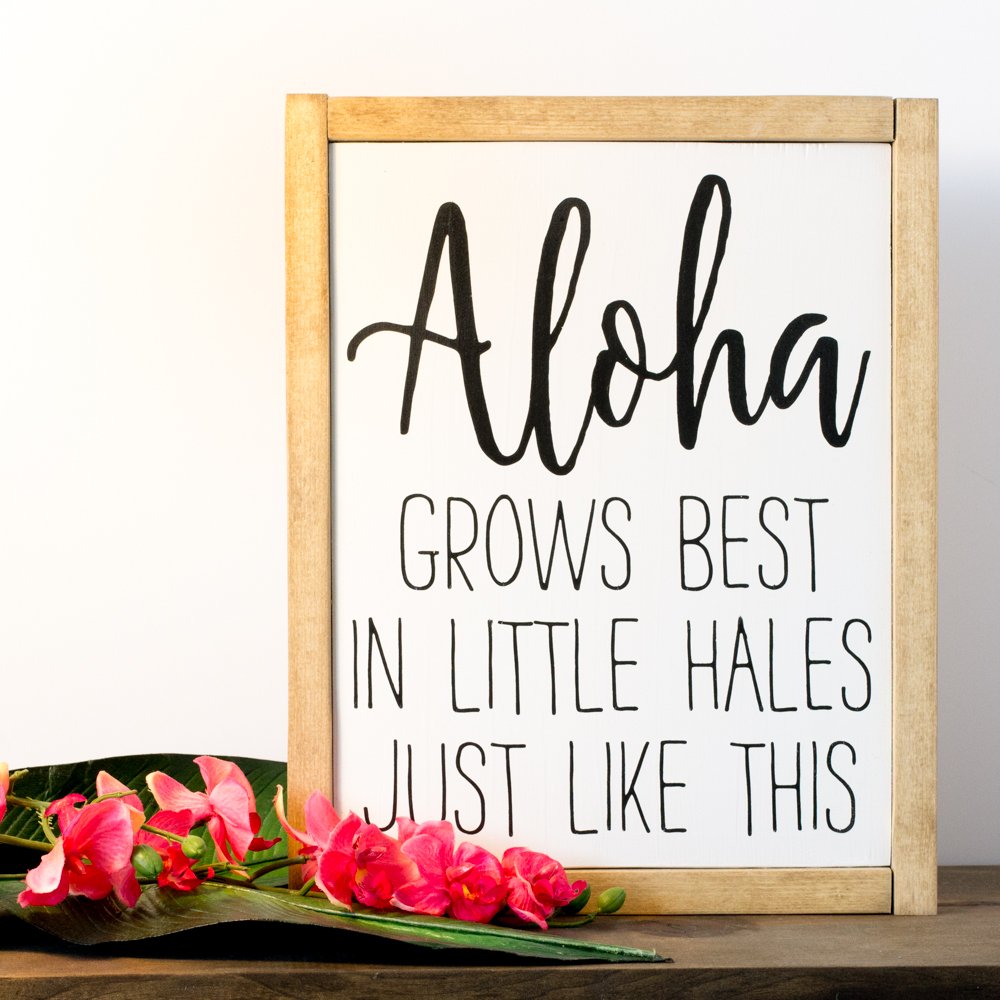 Unique Hawaiian Gift Aloha Quote Hawaiian Gift Wall