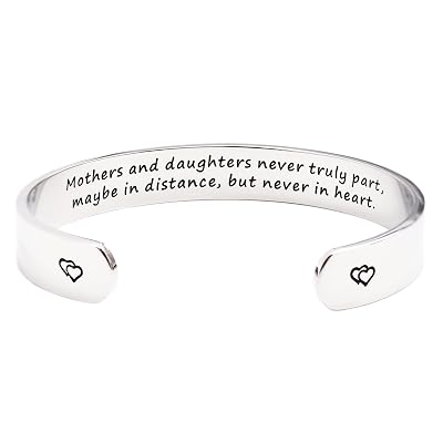 Mothers and Daughters Maybe in Distance But Never Truly Part But Never in Heart Bracelet