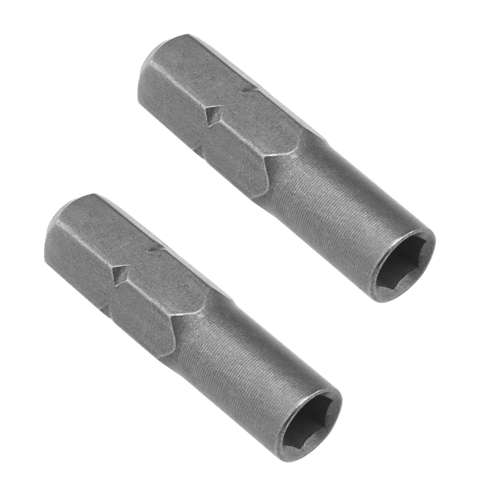 ECSiNG 2pcs Manual/Electric Screwdriver Bit Adapter Screwdriver Hexagonal Handle Adapter Precision Bit Adapter 6.35mm 1/4" Insert Bit Adapter to 4mm