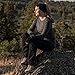 100% Merino Wool Women's Lightweight Crew - Base Layer Long Sleeve Shirt - Black - Medium