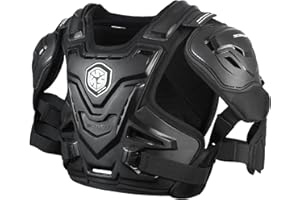 Scoyco Chest Protector Motocross, Motorcycle Armor Vest Lightweight Breathable Dirt Bike Chest and Back Protector Adjustable Protective Gear for Adult Road Racing Riding Cycling