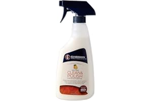 Guardsman Anytime Clean & Polish Wood Cleaner & Furniture Polish for Cabinets, Tables, and Other Wood Surfaces, Spray Bottle, Lemon Fresh, 16 Fluid Ounces