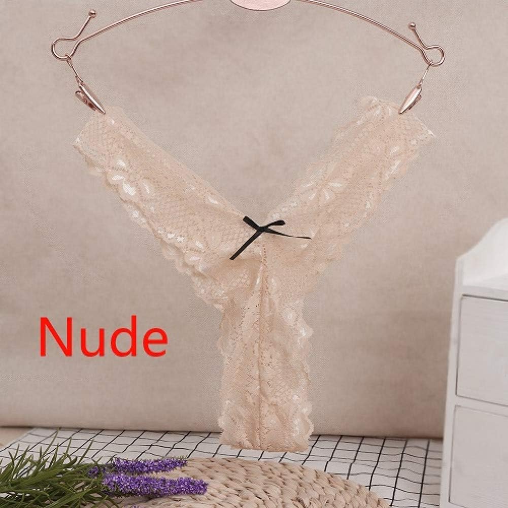DJJCNG-Strings 1Pcs Fashion Women Low Waist Knicker Lace Briefs Panties Lingerie Thin Hollow G String Thongs