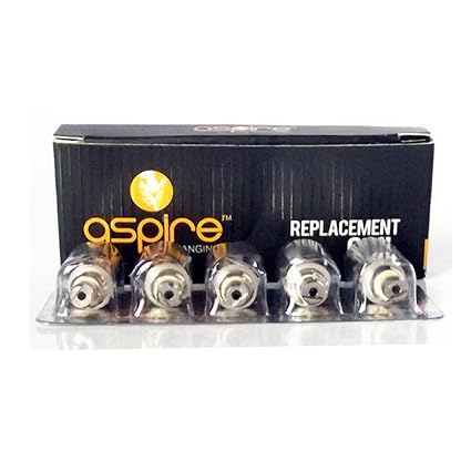 Aspire Spulen BDC Doppelte Ersatzspulen für ET ET-S Vivi Nova CE5 (5 x 1.8ohm Doppel Spulen)