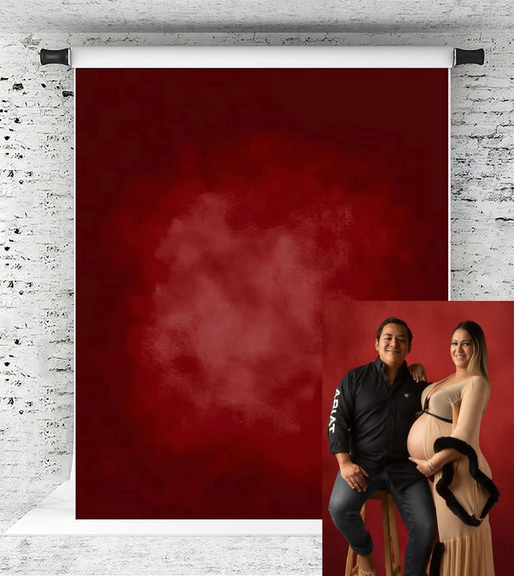 Kate Studio Backdrop Red Dark Background Red Portrait Photography Backdrop Microfiber Background Photo Studio Photo Backgrounds 1.5x2.2m/5x7ft — image 1