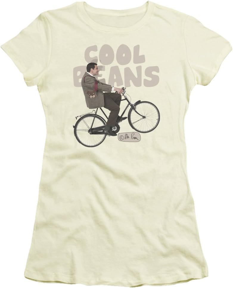 Mr Bean - Womens Cool Beans T-Shirt, Size: X-Large, Color: Cream