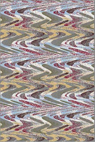 Contemporary Blurred 1057 Multi Colored Area Rug 8x10 (7'10"x10'3")