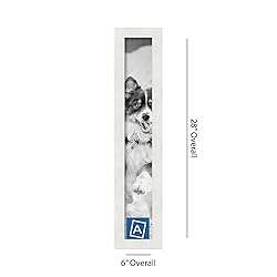 ArtToFrames 4x26 Inch White Picture Frame, This