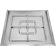 Onlyfire Square Stainless Steel Drop-in Fire Pit Burner Ring and Pan Assembly, 30-Inch