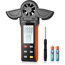 Amazon.com: BTMETER Handheld Anemometer for Measuring Wind Speed ...