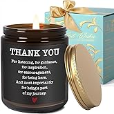 Thank You for Listening Thank You Candle Gifts, Boss Thanksgiving Gifts for Women, Office Gift for Coworkers Employee Boss Lady Colleague, Lavender, Woods, Wild Apple & Eucalyptus Candle 9OZ