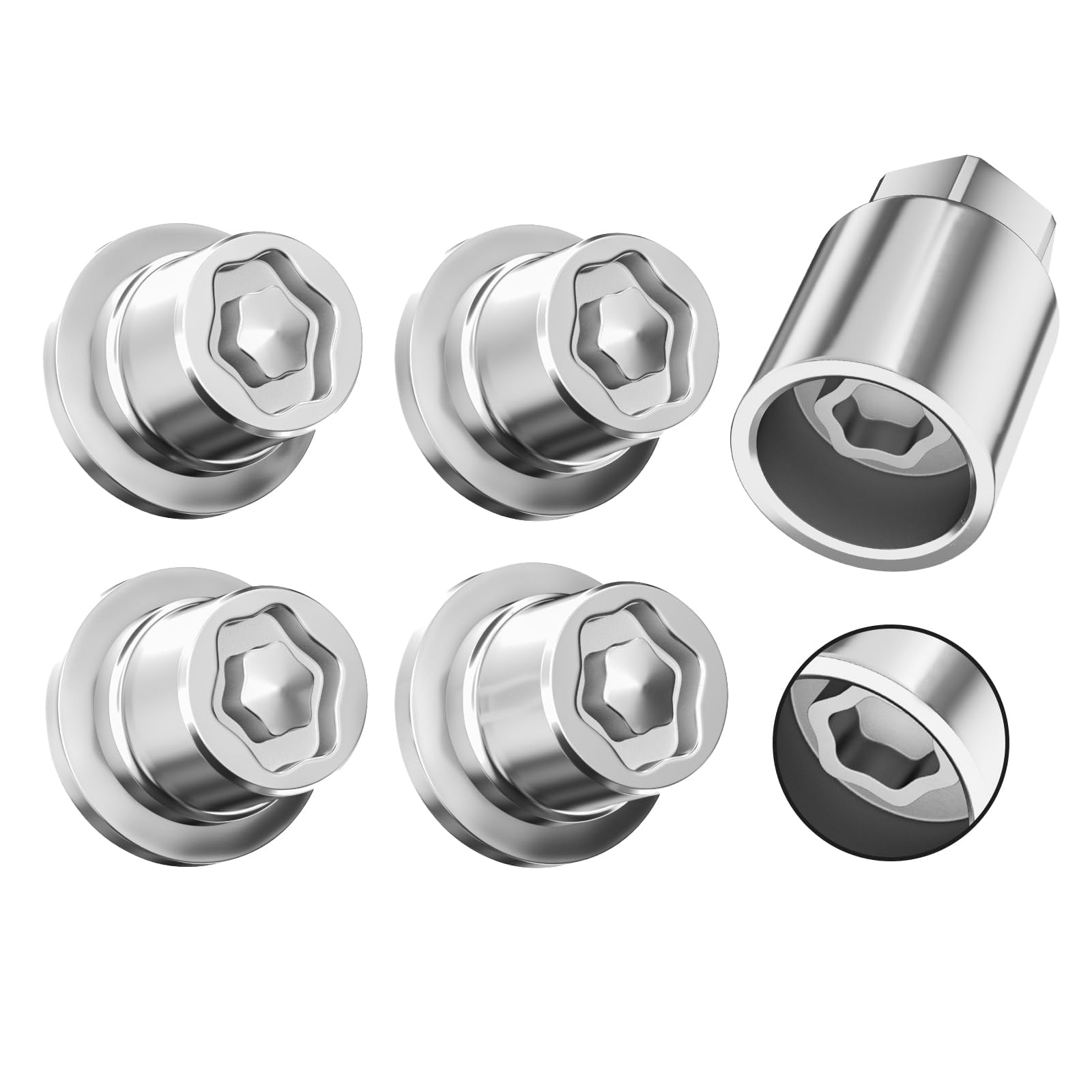 Photo 1 of *USED*
MIKKUPPA M12x1.5 Wheel Lock Lug Nuts Set, Replacement for Toyota Camry Corolla Highlander Avalon RAV4 Sienna Solara Tacoma Venza Yaris & Lexus, 00276-00900 Chrome Anti Theft Wheels Lock Key