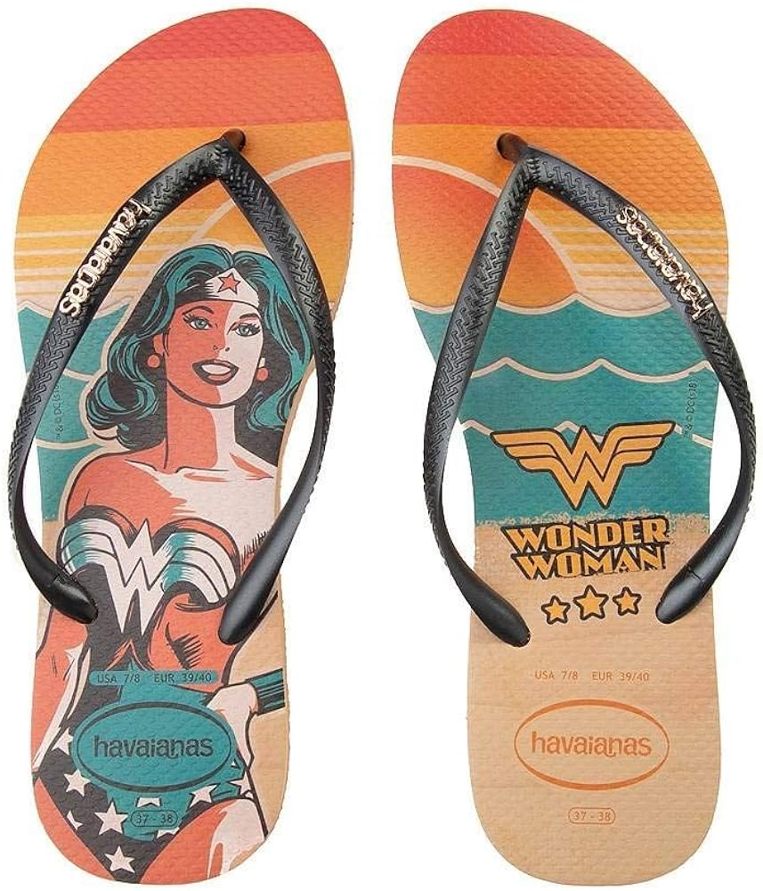 havaianas wonder woman flip flops