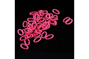 Oumefar Chicken Beak Ring Set Color Random Chicken Blinders Plastic 50Pcs Chicken Beak Clasps Poultry Feather Tool(Big)