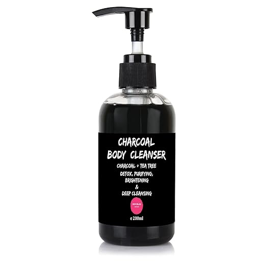 SkinSalad Activated Charcoal Body Wash Cleanser - 200 ML