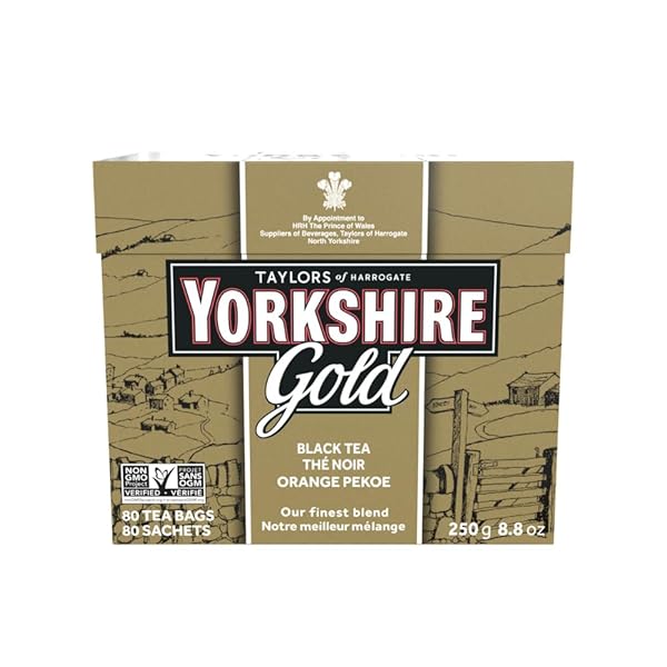YORKSHIRE TEA, GOLD, PILLOW TEA BAGS, 80 COUNT...