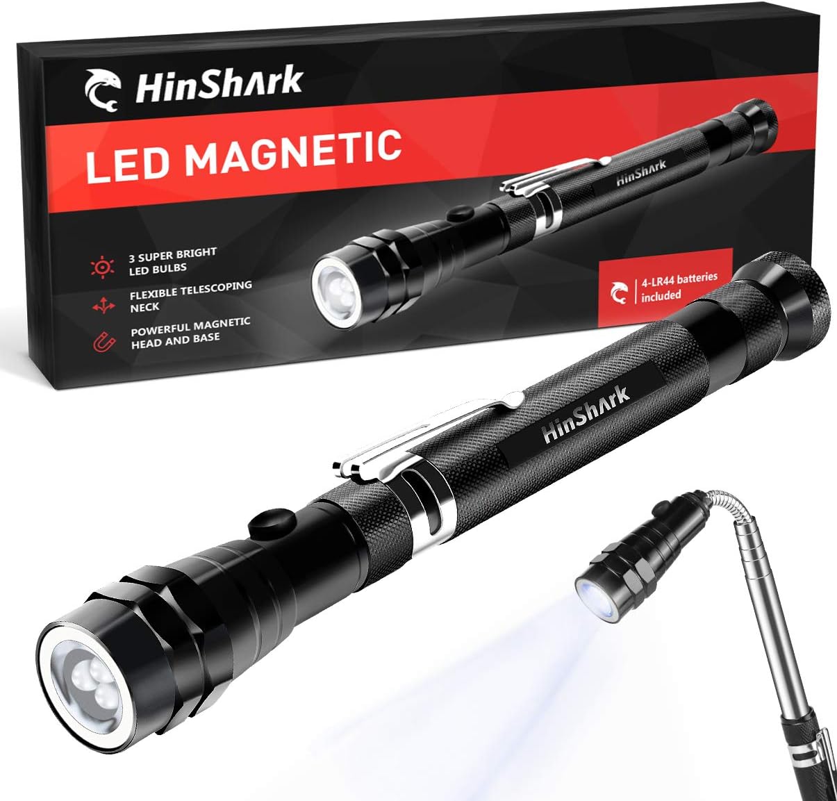 Hinshark Gifts for Men Him Dad LED Magnetic Tool, Fathers Day Gifts from Daughter Son