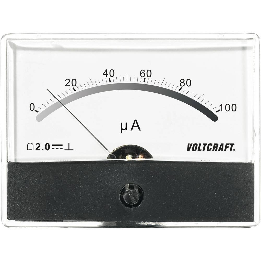 VOLTCRAFT AM-86X65/100µA Built-in Meter AM-86X65/100µA/DC Rotary Coil