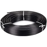 TL TOOLEGIN 1/4" OD High Pressure Nylon Tubing for Outdoor Misting System 65.6ft/20m Misting Line for Patio Patio Mister for Cooling Water Mister Hose for Umbrella (0.157" ID)