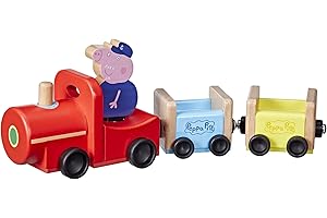 Peppa Pig Toys Wooden Toy Train Made from Responsibly Sourced Wood, Wooden Toys for 2 Year Old Girls and Boys and Up (Amazon Exclusive)