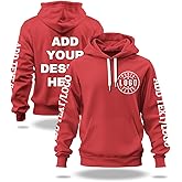 Custom Hoodie for Men Women Design Your Own Name or Logo Customized Sweatshirt On Front/Back/Sleeve