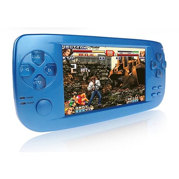 CXYP Handheld Spielkonsole, 3000 Retro Spiele 4,3 Zoll 16 GB Tragbare Videospiel Konsolen mit Kamera (Blau)