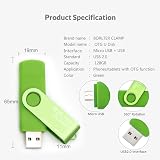 BORLTER CLAMP 128GB OTG USB Flash Drive Micro USB for Android Smartphone Tablet view 6
