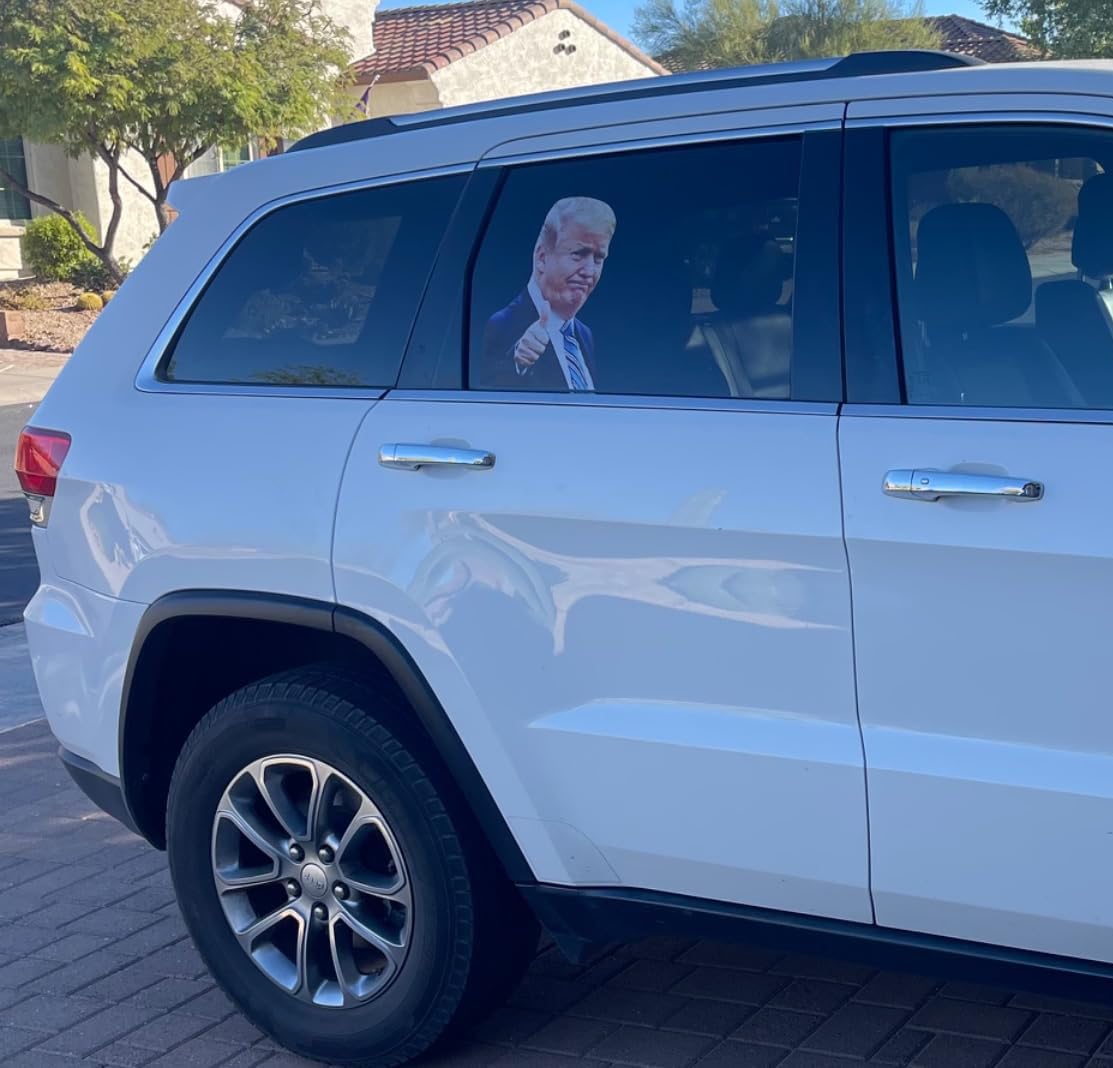 Photo 1 of **CREASED**Toogod US President Car Sticker Window Cling Window Decal Automotive Decals(for Passenger/Right Side)
