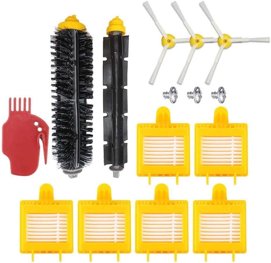 Brush Accessories Kit Set Compatible With I-robot 700 Vacuum Cleaner Robotic Sweeper Replacement Attachment Gadget Accessories(Main Brush+3 Side Br