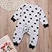 FIOMVA Newborn Baby Boy Girl Warm Long Sleeve Romper Outfits Jumpsuit Bodysuit Clothes … Grey