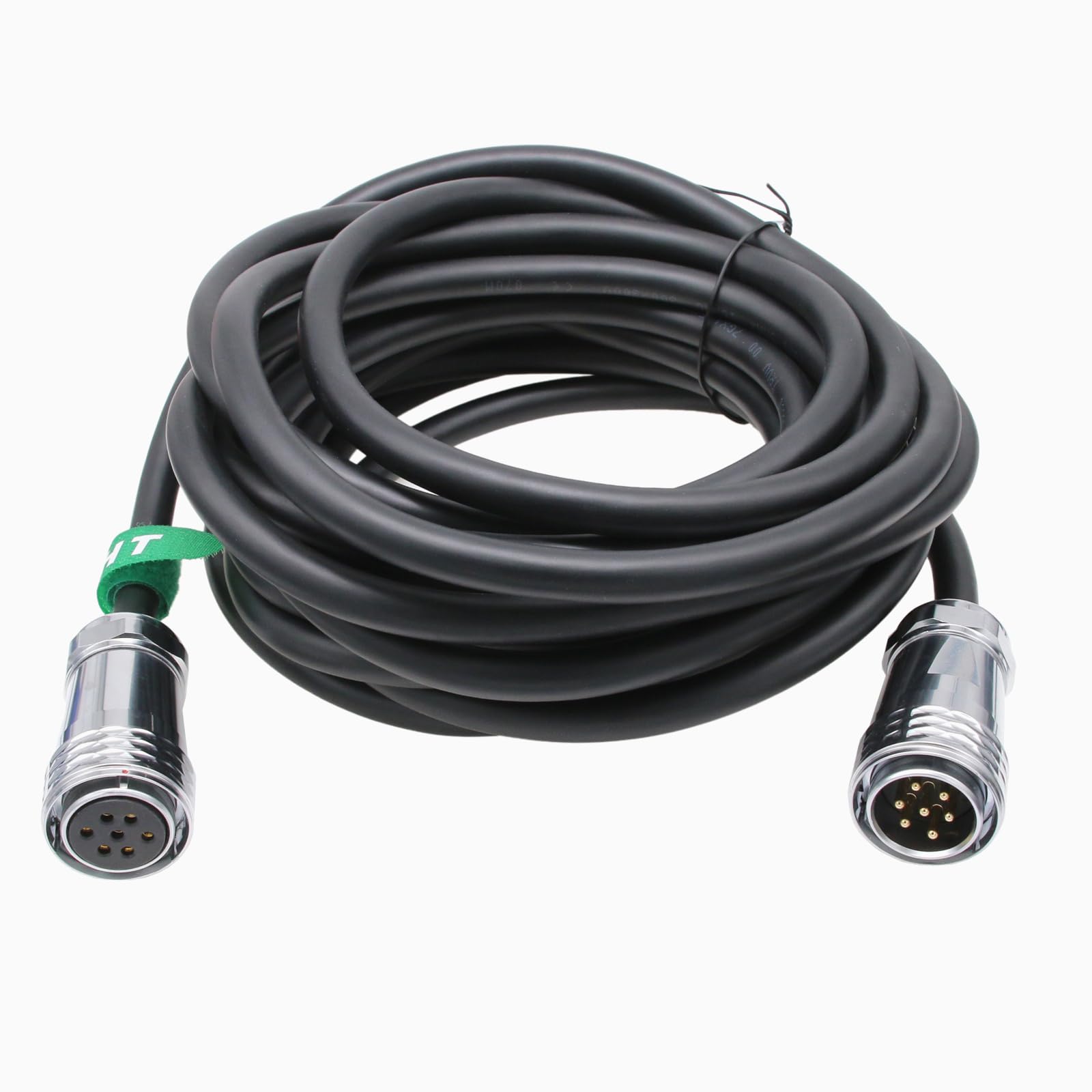 Photo 1 of HangTon 7 Pin Cable for Aputure LS 1200d Pro, 600c Pro II, 600c Pro LED Video Light Head and Control Box Connection, Waterproof 7-pin Male to Female 5m