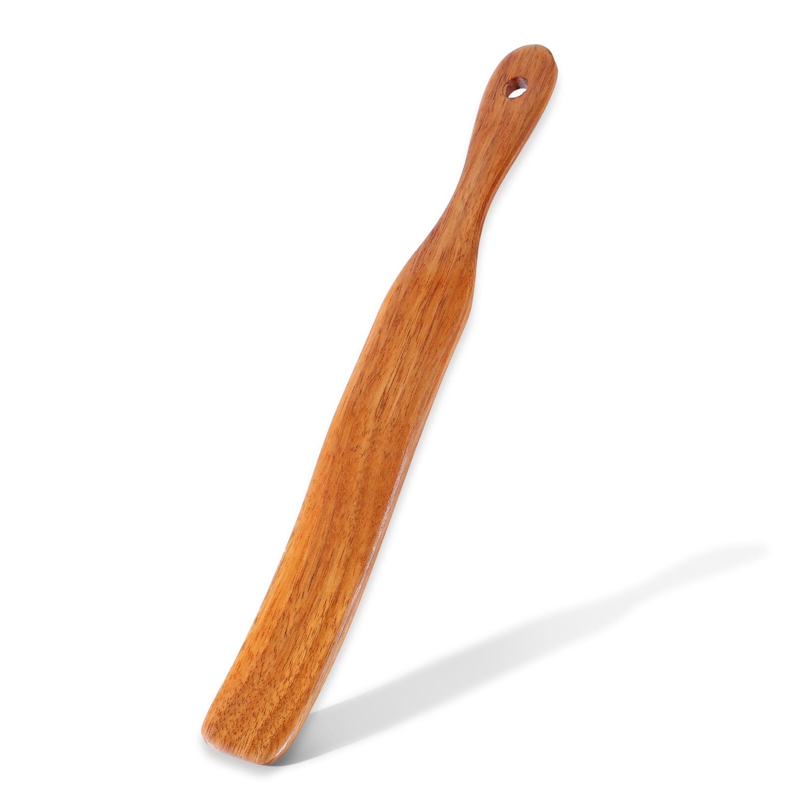 Photo 1 of 11 Inch Skinny Wooden Spurtle, Blender Spatula Sourdough, Wood Bread Spatula, Natural from High Moist Resistance Teak, Flat Spurtles Kitchen Tools for Sourdough Starter, Baking, Reaching Bottom of Jar