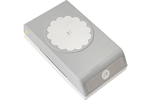 EK tools 2.25-Inch Scallop Circle Punch, Large, New Package, White