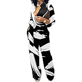 SeNight Women's Jumpsuits Elegant Business Casual Button Down V Neck Long Sleeve Strap Straight Long Pants With Pockets