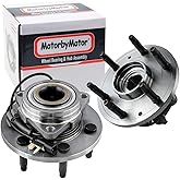 MotorbyMotor 515160 Front Wheel Bearing and Hub Assembly 4WD with 6 Lugs Fits for Chevy Silverado 1500 Suburban Tahoe, GMC Sierra 1500 Yukon XL, Cadillac XTS Escalade Hub Bearing (4x4, w/ABS)-2 Pack