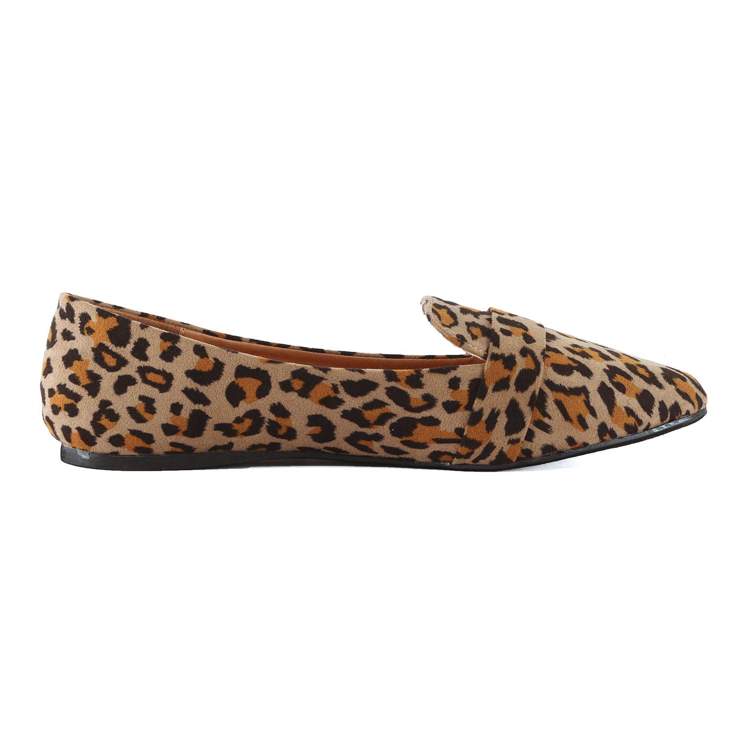 Guilty Heart Women Soft Comfortable Pointy Toe Slip On Penny Loafer Flats (7.5 M US, 06 Leopard) - Image 4