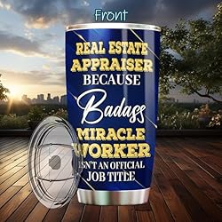 MONIZILUCKY Real Estate Appraiser Tumbler Stainless