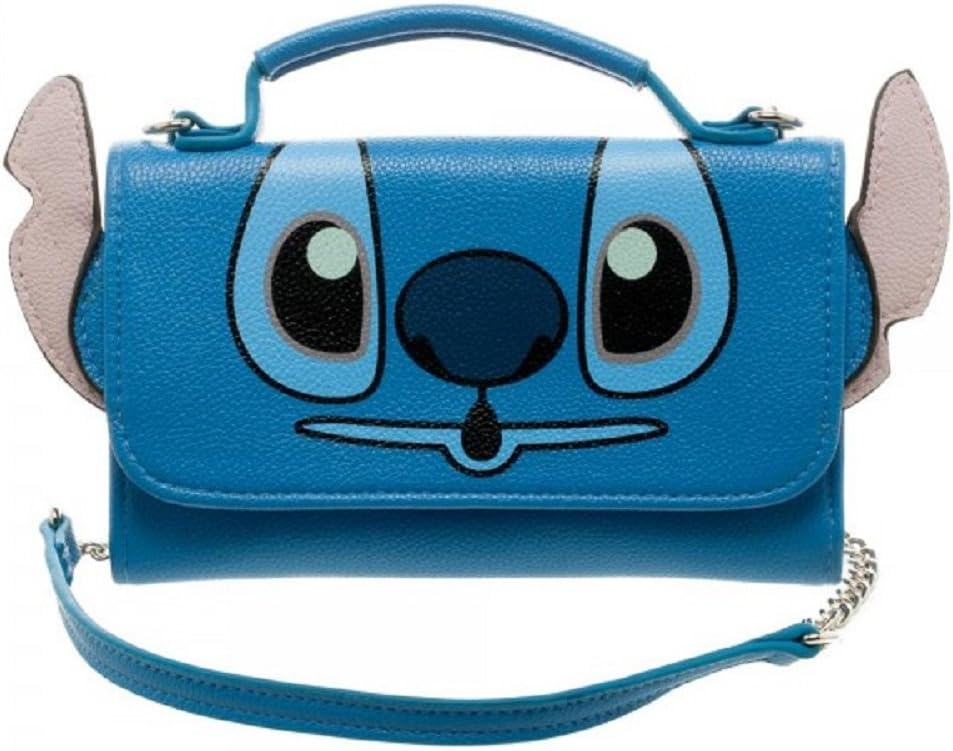 Disney Lilo and Stitch Inside Out Crossbody Wallet Clutch