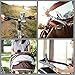 Metal bike phone mount, Doonny Bicycle Handlebar & Motorcycle holder cradle clamp with 360 degree rotation, Universal phone holder upto 4.13