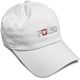 Custom Soft Baseball Hat Embroidered Dad Hat Polish Flag Polska B Embroidery Men & Ladies Baseball Cap