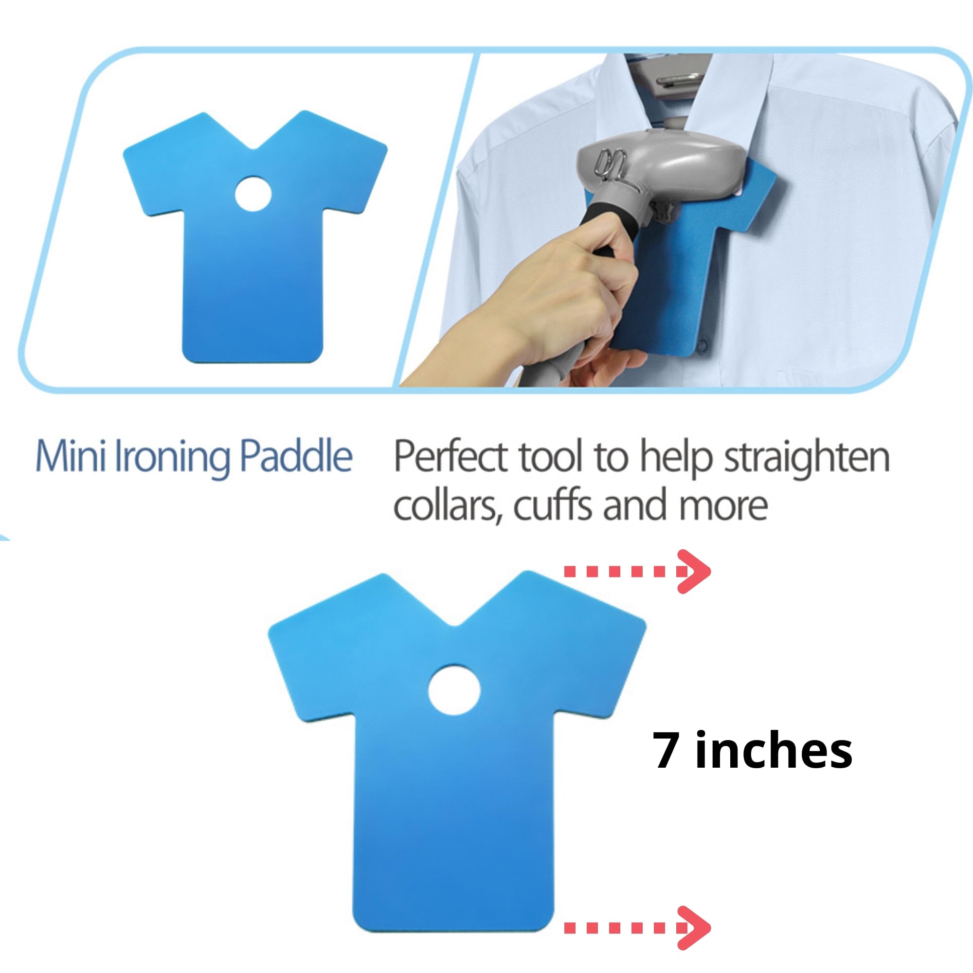 SALAV® Heavy Duty Commercial Garment Steamer Accessories Set – Includes Mini Ironing Board, Steam Mitt, 3-Piece Descaler Packets, and Storage Bag – Ideal for Professional & Home Use