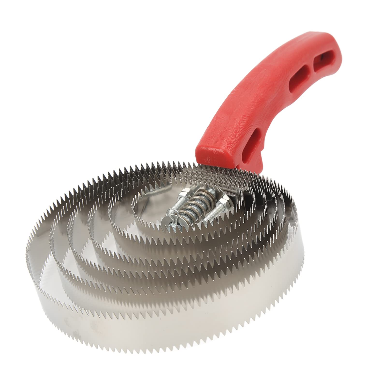 TOPINCN Cow Curry Comb, Horse Brush Scraper with Soft Touch Grip Stainless Steel Curry Comb Brush Supplies for Horse Dog Sheep Pet