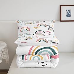 Rainbow Comforter Set Cartoon Rainbow Bedding Set