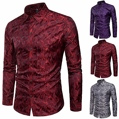 Camicia-da-Uomo-a-Maniche-Lunghe-in-Seta-con-Design-Mimetico-Sasstaids-Camicia-Uomo-Slim-Fit-Stripe-Manica-Lunga-Pulsante-Casual-Formale-Camicie-Camicetta-Superiore-Miscela-di-Cotone