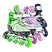 Adjustable Happy Inline Skates for Kids With Illuminating Front Wheels Durable Comfortable Rollerblades Outdoors