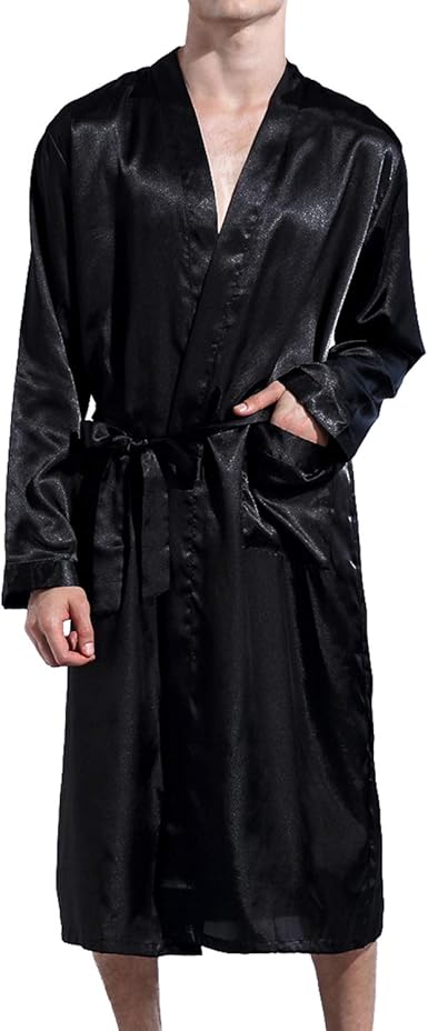 male silk kimono robe