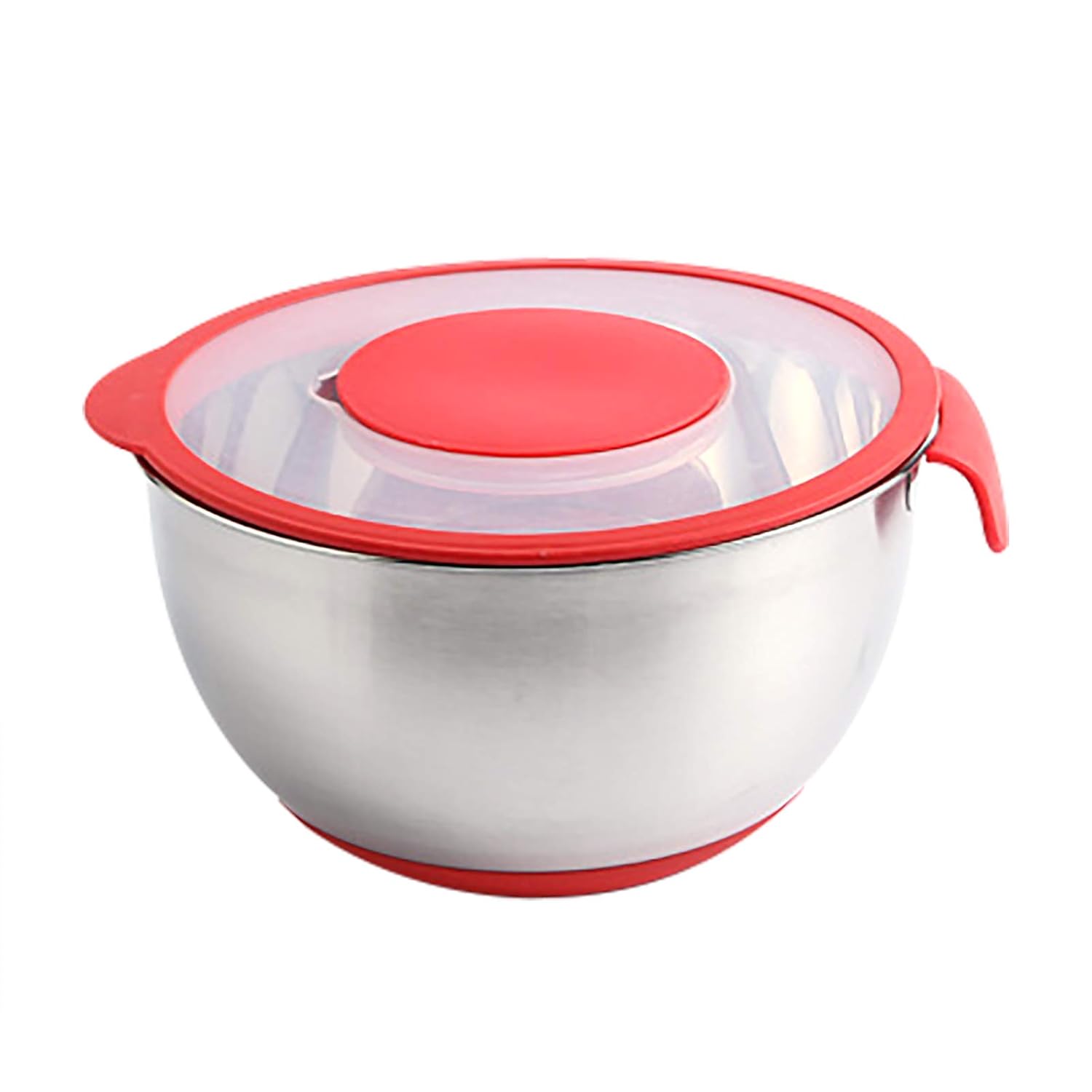 mewmewcat Mixing Bowl Stainless Steel Salad Bowls Airtight Lid with